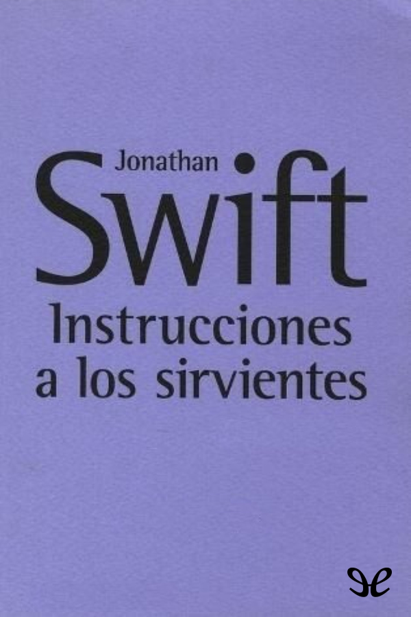 Instrucciones a los sirvientes