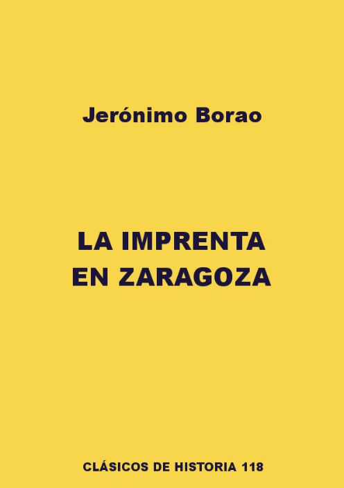 La imprenta en Zaragoza