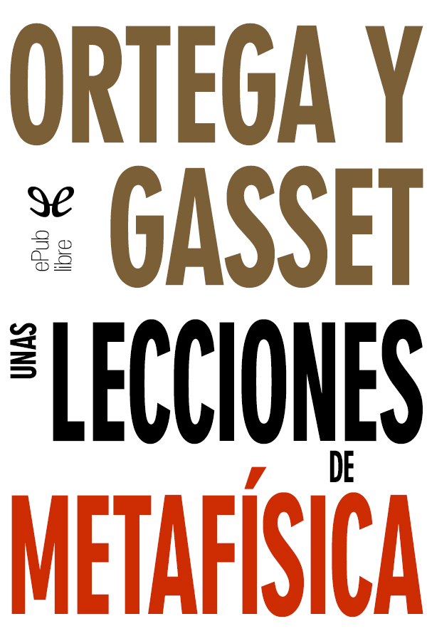 Unas lecciones de metafísica