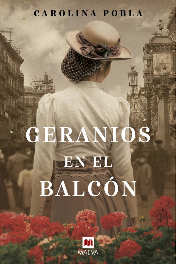 Geranios en el balcón