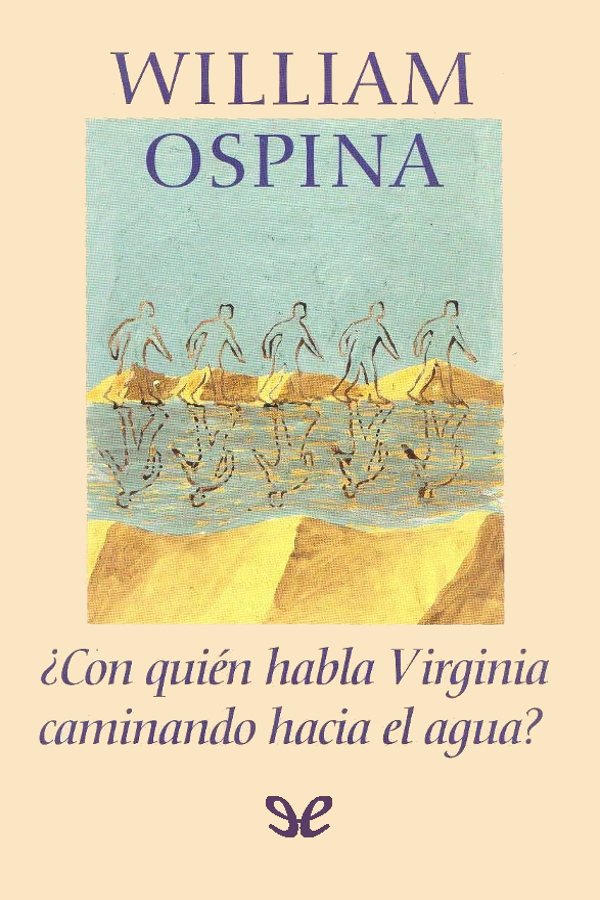 ¿Con quién habla Virginia caminando hacia el agua?