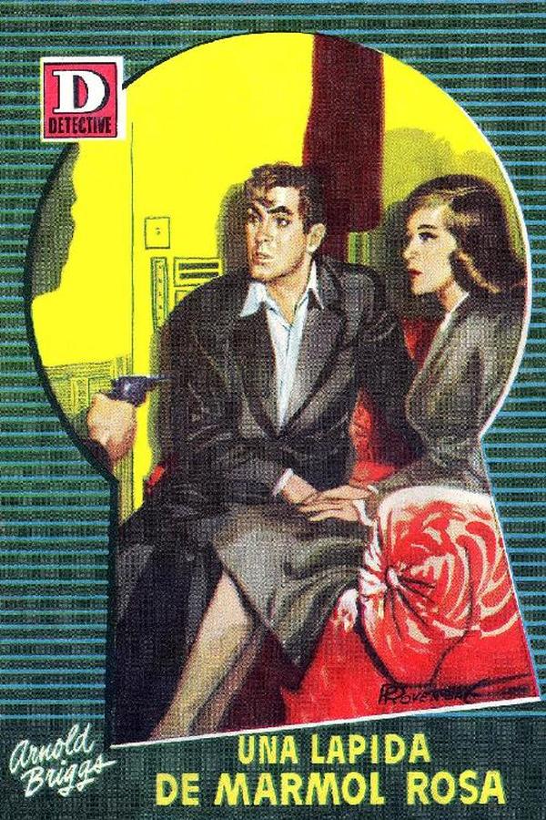 Una lápida de mármol rosa